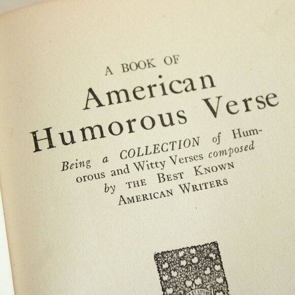 Vintage 1900s Book, A Book of American Humorous Verse, Poetry, Duffield & Compan - Picture 8 of 10
